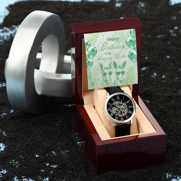 To My Amazing Brother | For Brother | Eternal Gear Watch | Birthday Card