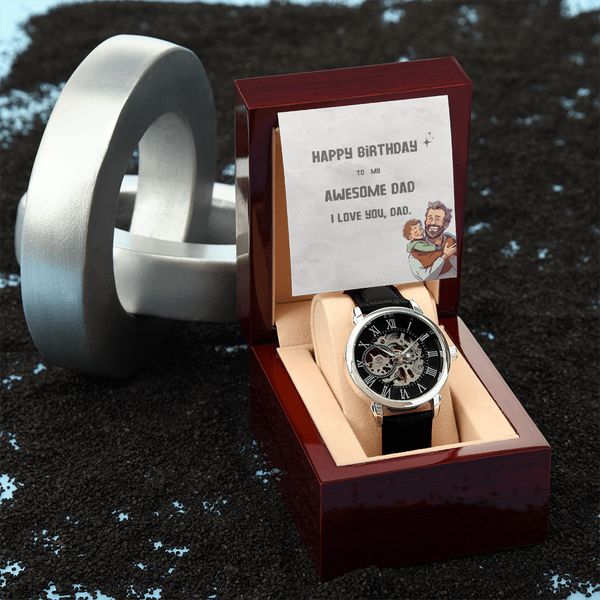 To My Awesome Dad | For Dad | Eternal Gear Watch | Birthday Card