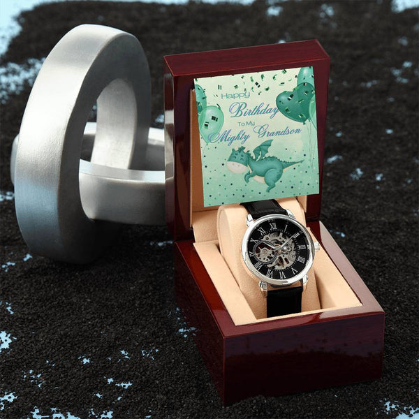 To My Mighty Grandson | For Grandson | Eternal Gear Watch | Birthday Card