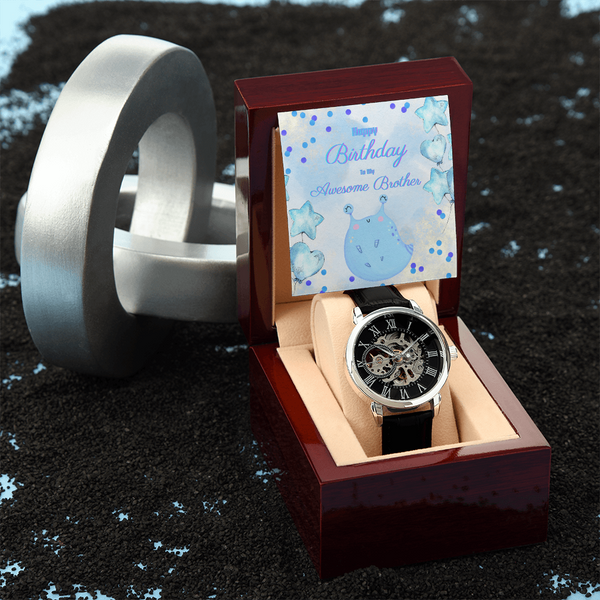 To My Awesome Brother | For Brother | Eternal Gear Watch | Birthday Card