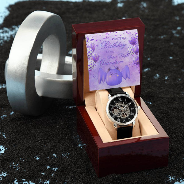 To My Super Duper Grandson | For Grandson | Eternal Gear Watch | Birthday Card