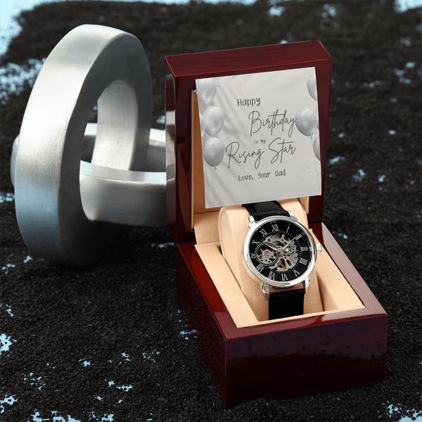 To My Rising Star - By Dad | For Son | Eternal Gear Watch | Birthday Card