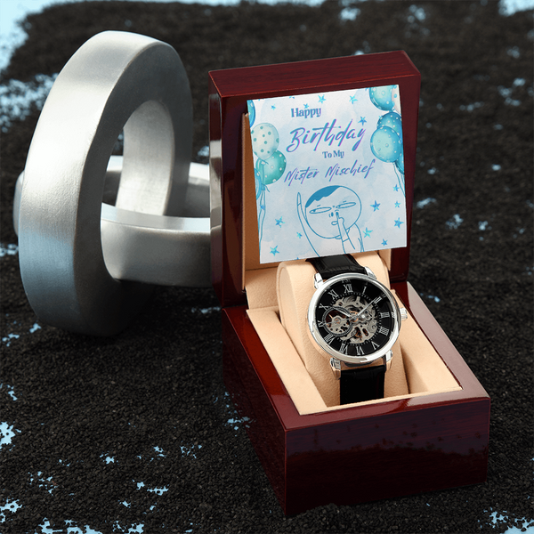 To My Mister Mischief | For Brother | Eternal Gear Watch | Birthday Card