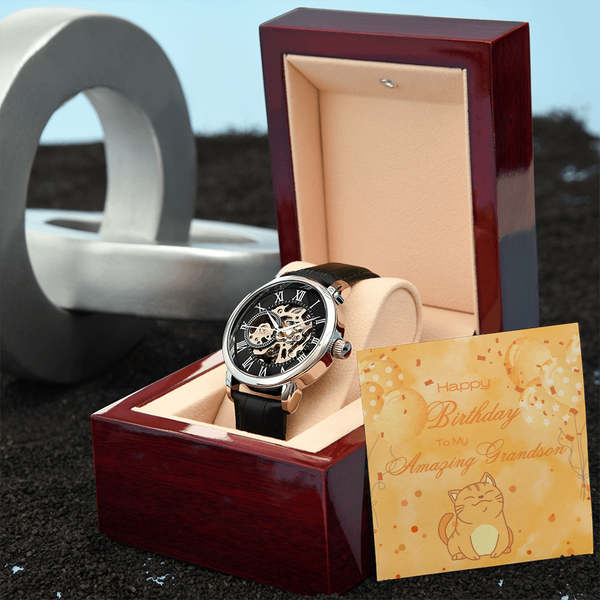 To My Amazing Grandson | For Grandson | Eternal Gear Watch | Birthday Card