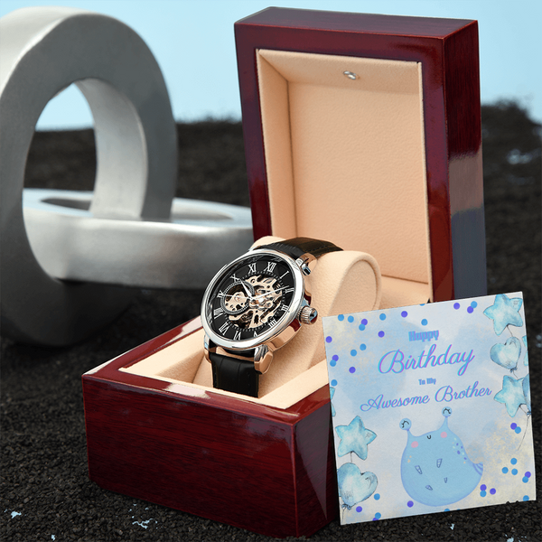 To My Awesome Brother | For Brother | Eternal Gear Watch | Birthday Card