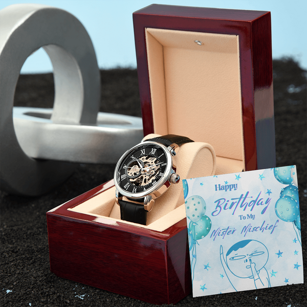 To My Mister Mischief | For Brother | Eternal Gear Watch | Birthday Card