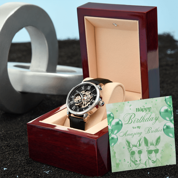 To My Amazing Brother | For Brother | Eternal Gear Watch | Birthday Card