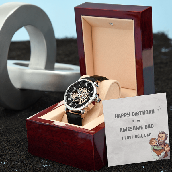 To My Awesome Dad | For Dad | Eternal Gear Watch | Birthday Card