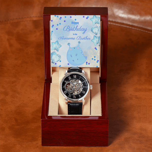 To My Awesome Brother | For Brother | Eternal Gear Watch | Birthday Card