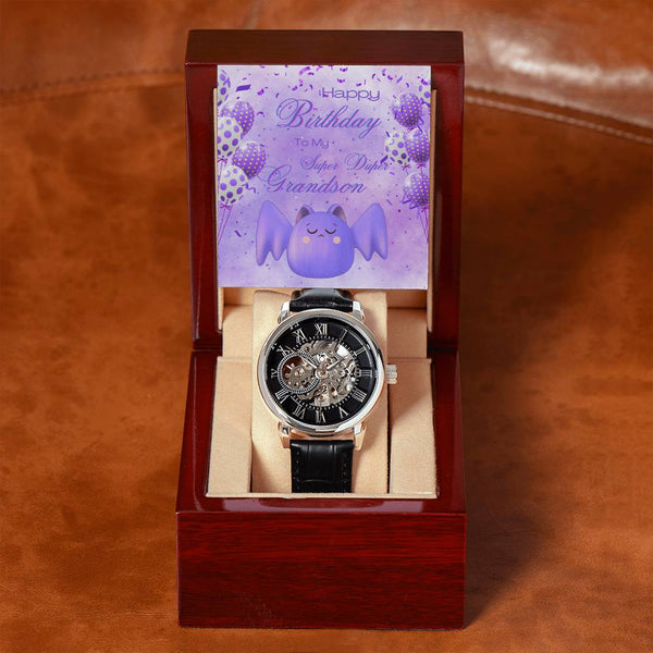 To My Super Duper Grandson | For Grandson | Eternal Gear Watch | Birthday Card