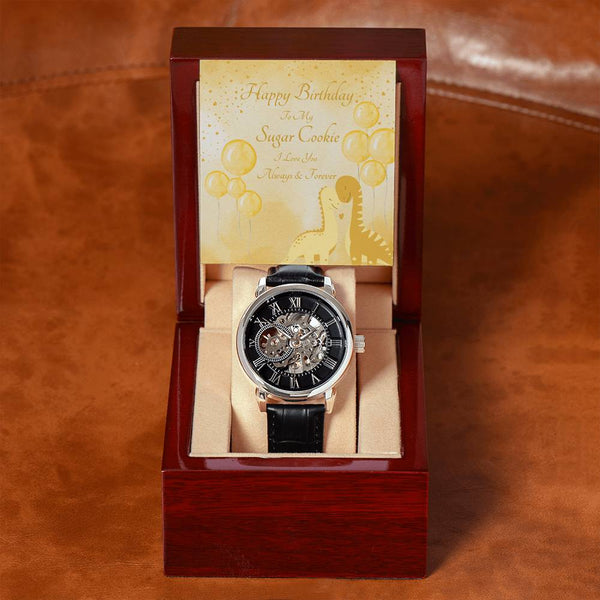 To My Sugar Cookie | For Boyfriend | Eternal Gear Watch | Birthday Card