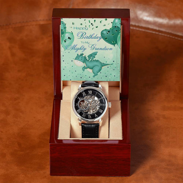 To My Mighty Grandson | For Grandson | Eternal Gear Watch | Birthday Card