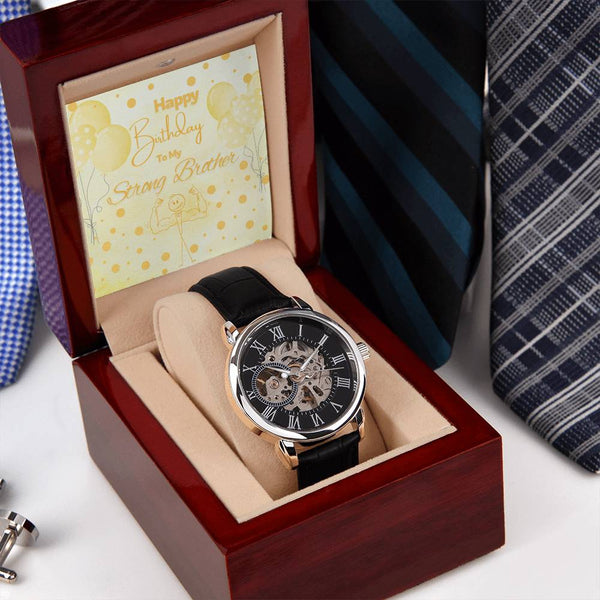 To My Strong Brother | For Brother | Eternal Gear Watch | Birthday Card