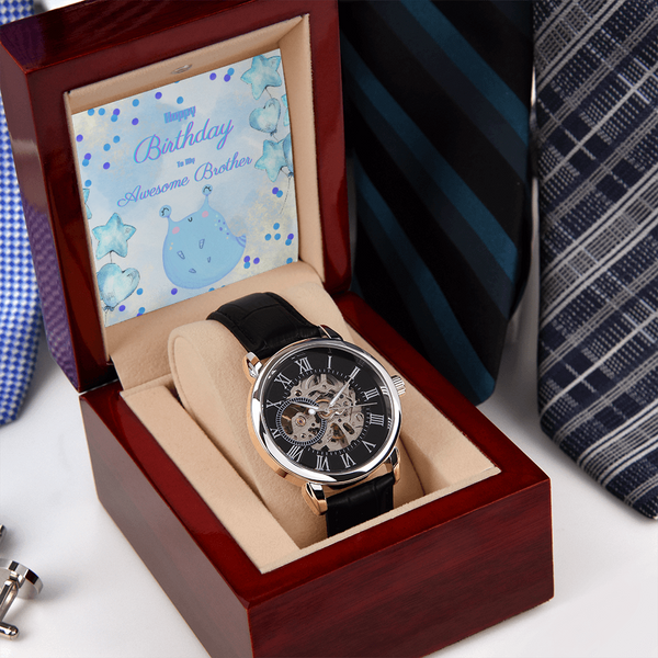 To My Awesome Brother | For Brother | Eternal Gear Watch | Birthday Card
