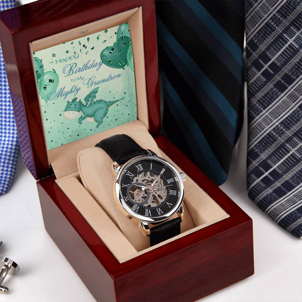 To My Mighty Grandson | For Grandson | Eternal Gear Watch | Birthday Card