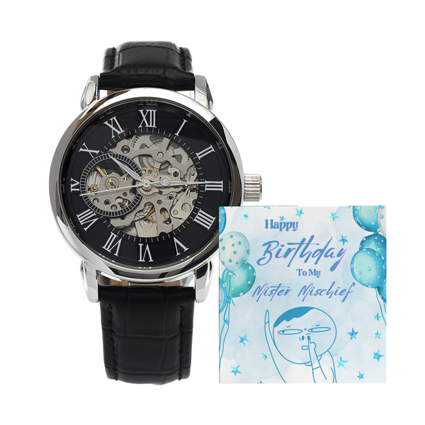To My Mister Mischief | For Brother | Eternal Gear Watch | Birthday Card