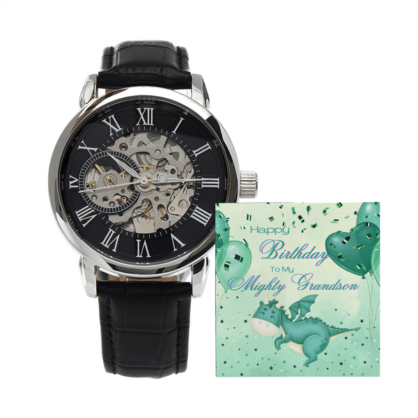 To My Mighty Grandson | For Grandson | Eternal Gear Watch | Birthday Card
