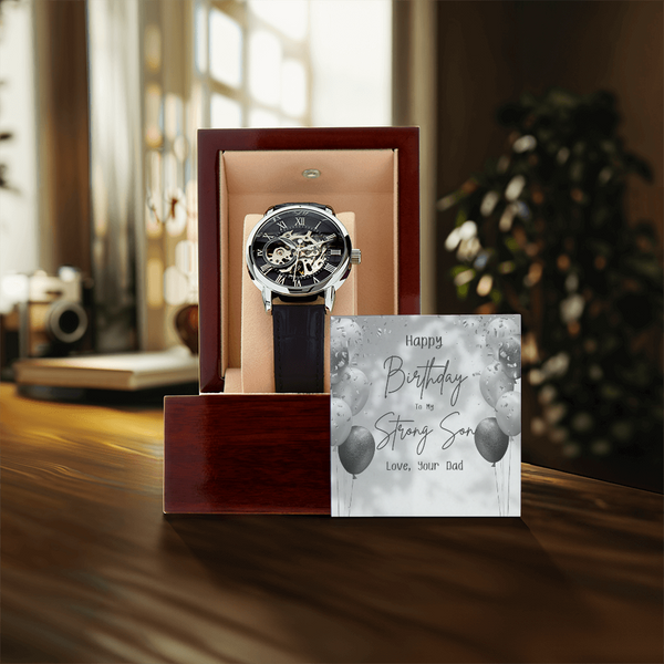 To My Strong Son - By Dad | For Son | Eternal Gear Watch | Birthday Card