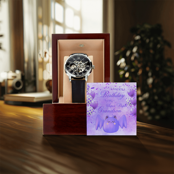 To My Super Duper Grandson | For Grandson | Eternal Gear Watch | Birthday Card