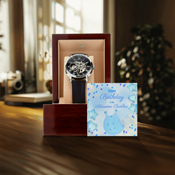 To My Awesome Brother | For Brother | Eternal Gear Watch | Birthday Card
