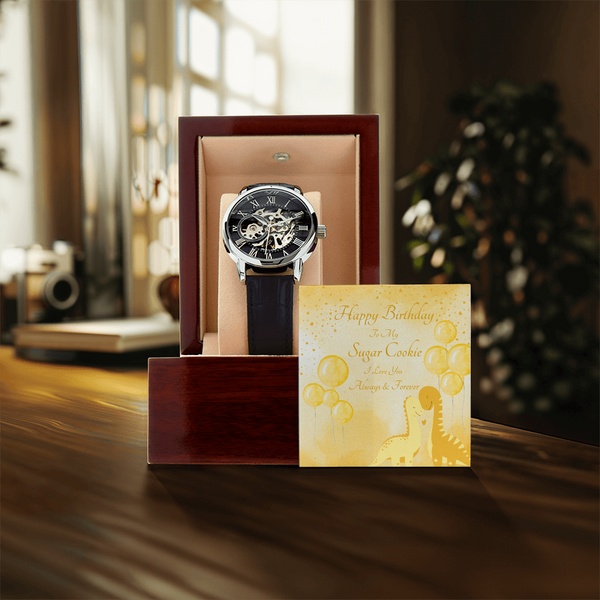 To My Sugar Cookie | For Boyfriend | Eternal Gear Watch | Birthday Card