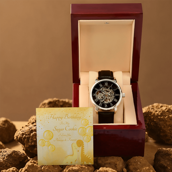 To My Sugar Cookie | For Boyfriend | Eternal Gear Watch | Birthday Card