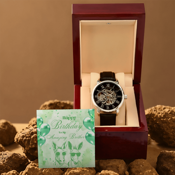 To My Amazing Brother | For Brother | Eternal Gear Watch | Birthday Card