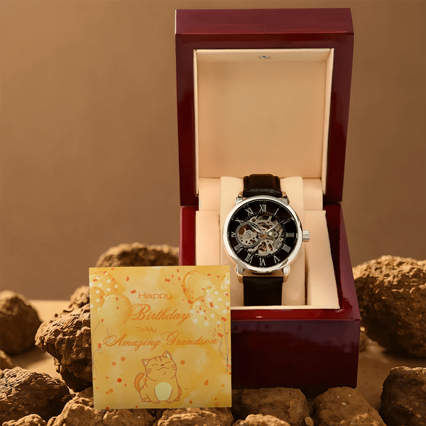 To My Amazing Grandson | For Grandson | Eternal Gear Watch | Birthday Card