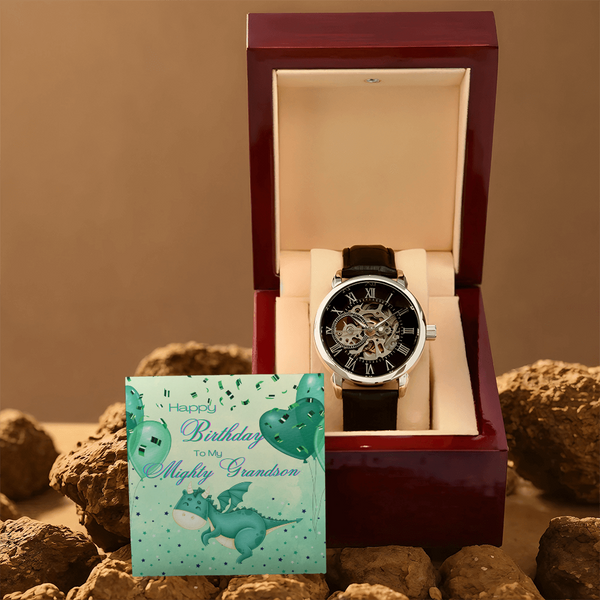 To My Mighty Grandson | For Grandson | Eternal Gear Watch | Birthday Card