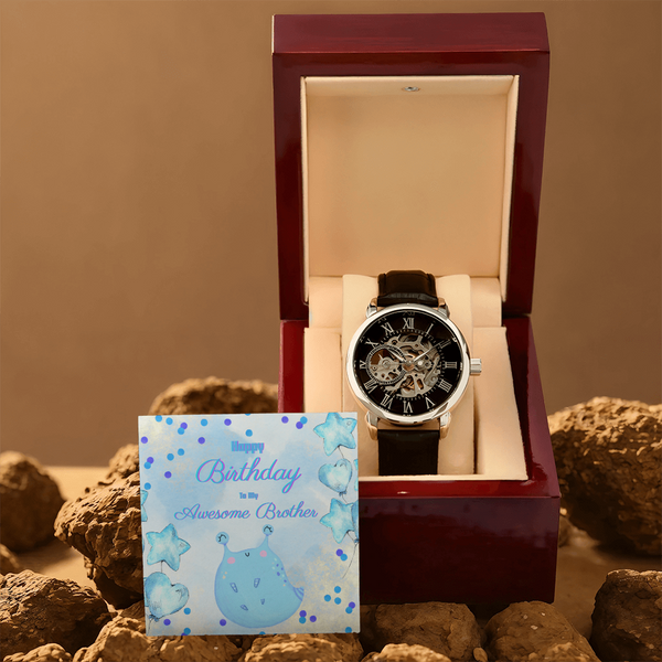 To My Awesome Brother | For Brother | Eternal Gear Watch | Birthday Card