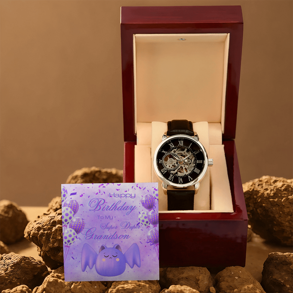 To My Super Duper Grandson | For Grandson | Eternal Gear Watch | Birthday Card