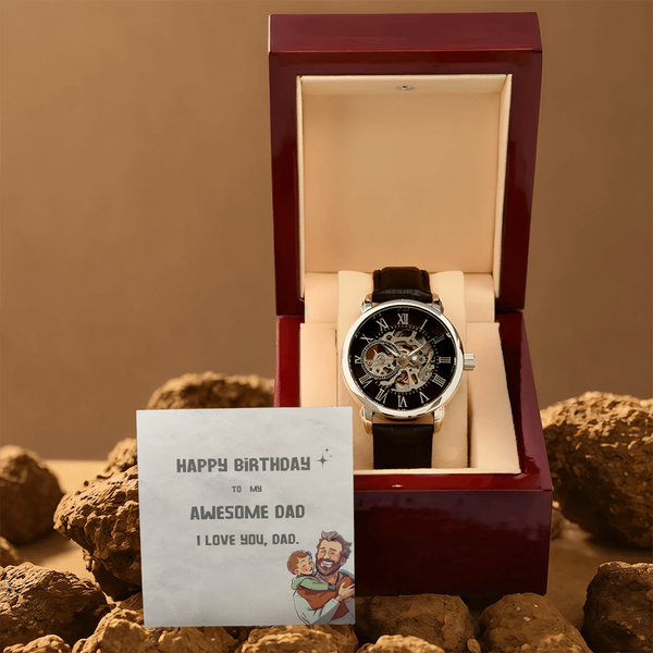 To My Awesome Dad | For Dad | Eternal Gear Watch | Birthday Card
