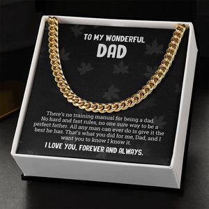 "Wonderful Dad, Always" – A Keepsake That Lasts a Lifetime