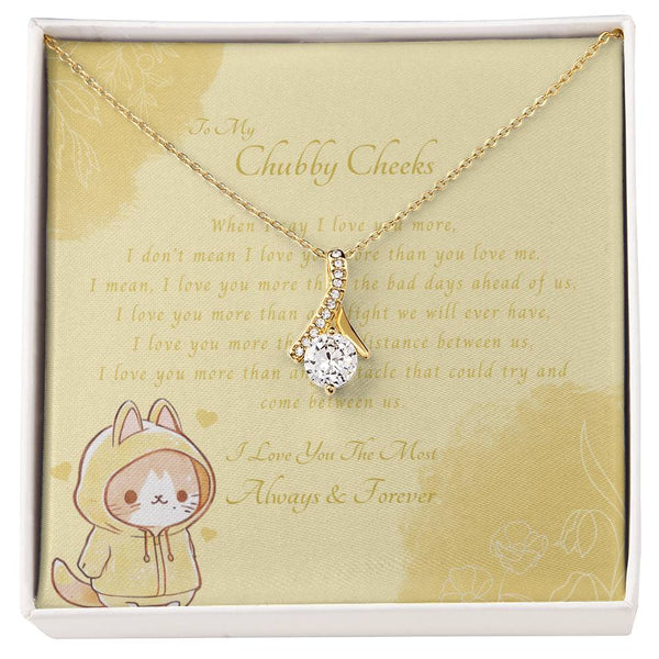 To My Chubby Cheeks | For Wife | Celestial Grace Necklace | Message Card