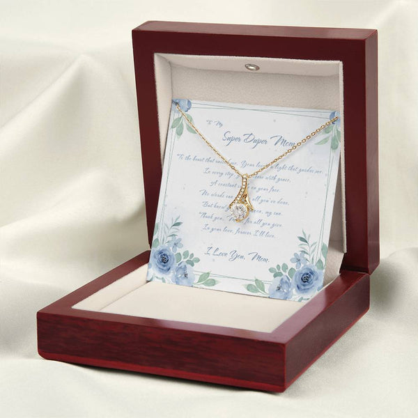To My Super Duper Mom | For Mom | Celestial Grace Necklace | Message Card