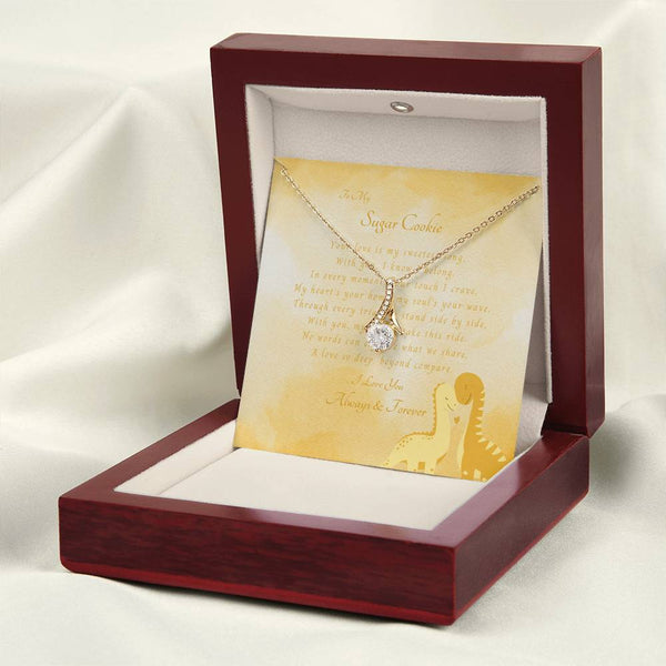 To My Sugar Cookie | For Wife | Celestial Grace Necklace | Message Card