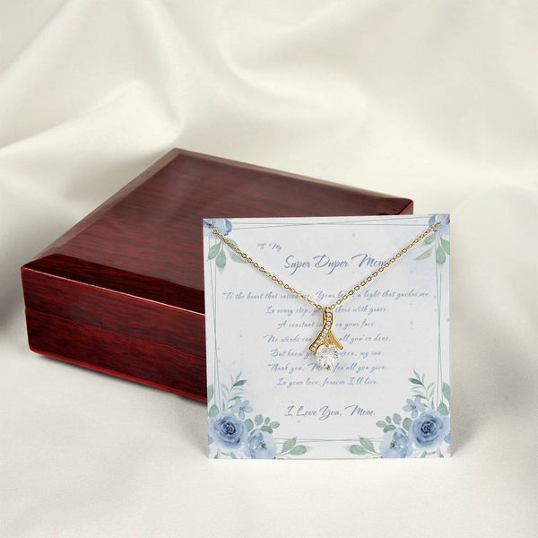To My Super Duper Mom | For Mom | Celestial Grace Necklace | Message Card