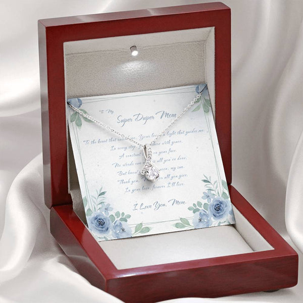 To My Super Duper Mom | For Mom | Celestial Grace Necklace | Message Card
