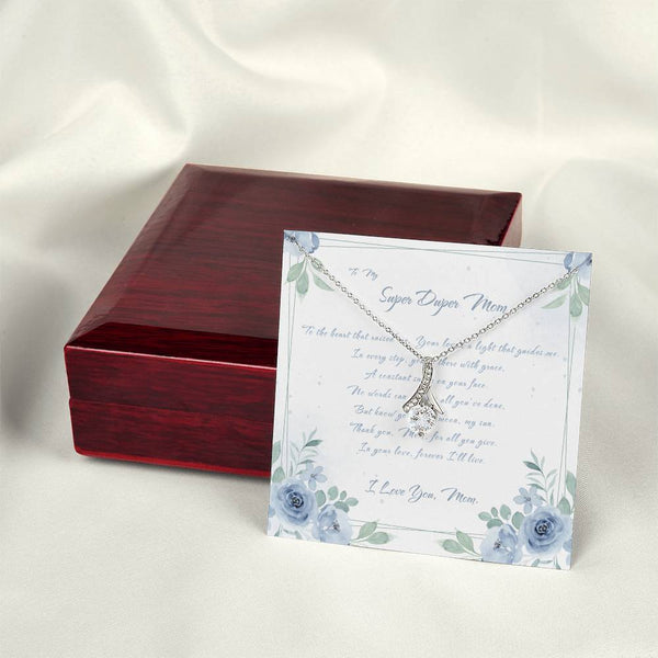 To My Super Duper Mom | For Mom | Celestial Grace Necklace | Message Card