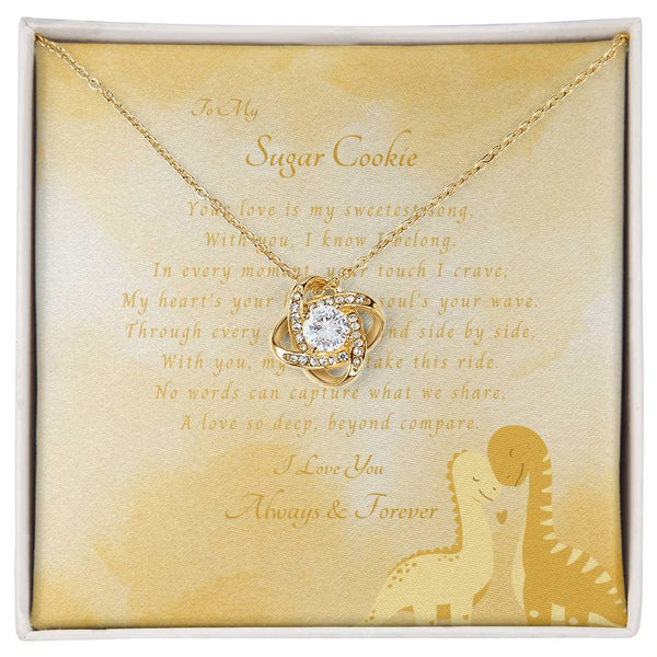 To My Sugar Cookie | For Wife | Queen's Charm Necklace | Message Card