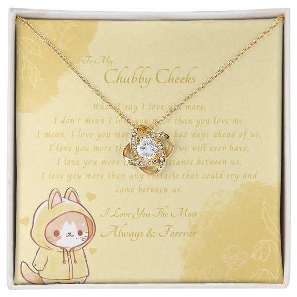 To My Chubby Cheeks | For Wife | Queen's Charm Necklace | Message Card