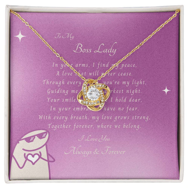 To My Boss Lady | For Wife | Queen's Charm Necklace | Message Card