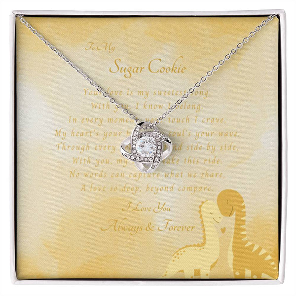 To My Sugar Cookie | For Wife | Queen's Charm Necklace | Message Card