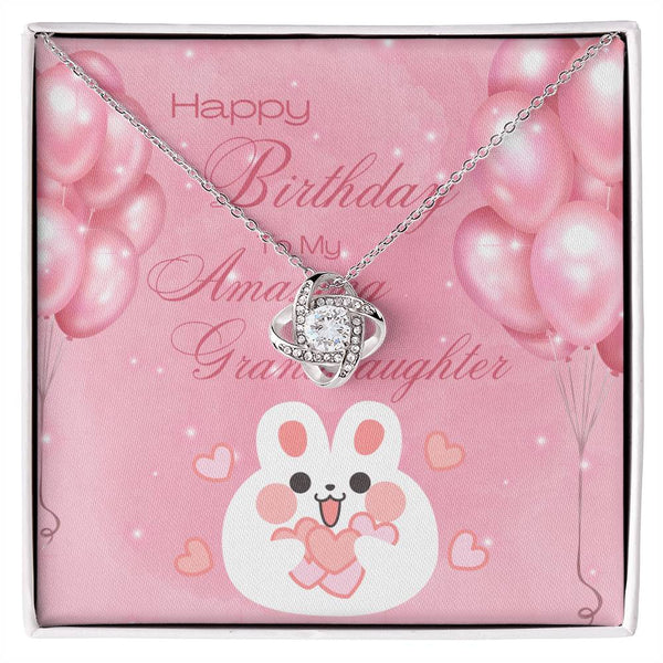 To My Amazing Granddaughter | For Granddaughter | Queen's Charm Necklace | Birthday Card