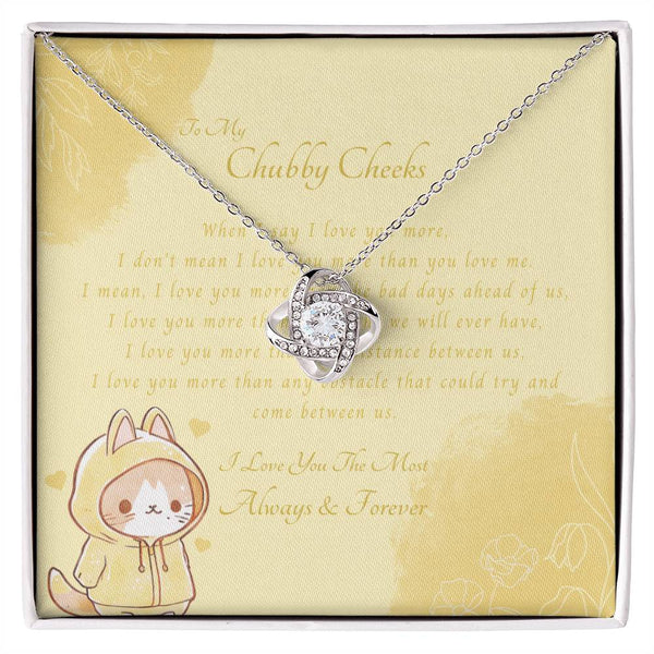 To My Chubby Cheeks | For Wife | Queen's Charm Necklace | Message Card