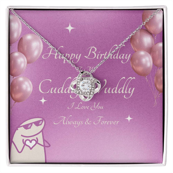 To My Cuddly Wuddly | For Girlfriend | Queen's Charm Necklace | Birthday Card