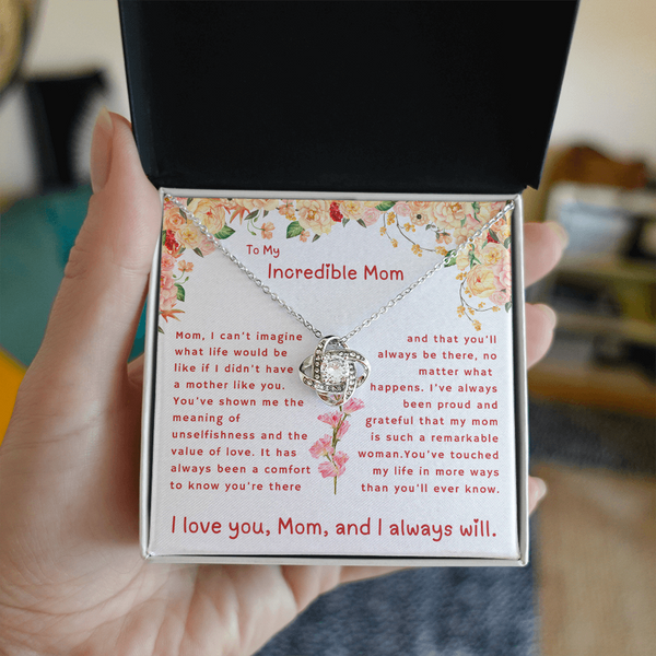 Gift For Mom | To My Incredible Mom | Queen's Charm Necklace | Message Card