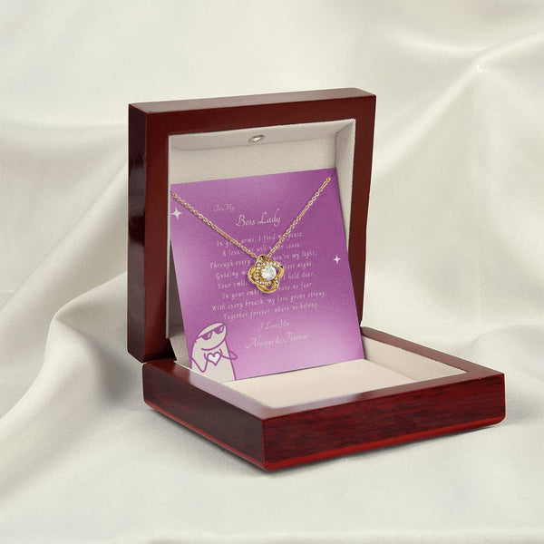 To My Boss Lady | For Wife | Queen's Charm Necklace | Message Card