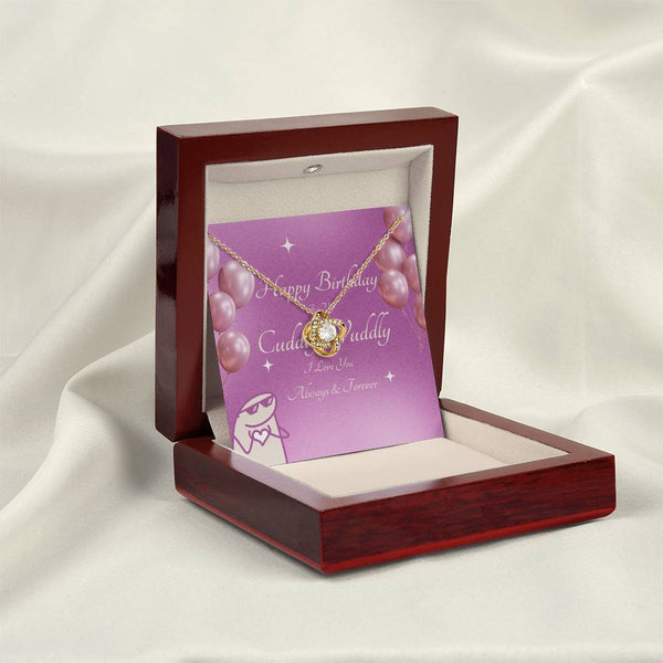 To My Cuddly Wuddly | For Girlfriend | Queen's Charm Necklace | Birthday Card