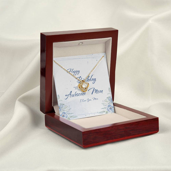 To My Awesome Mom | For Mom | Queen's Charm Necklace | Birthday Card